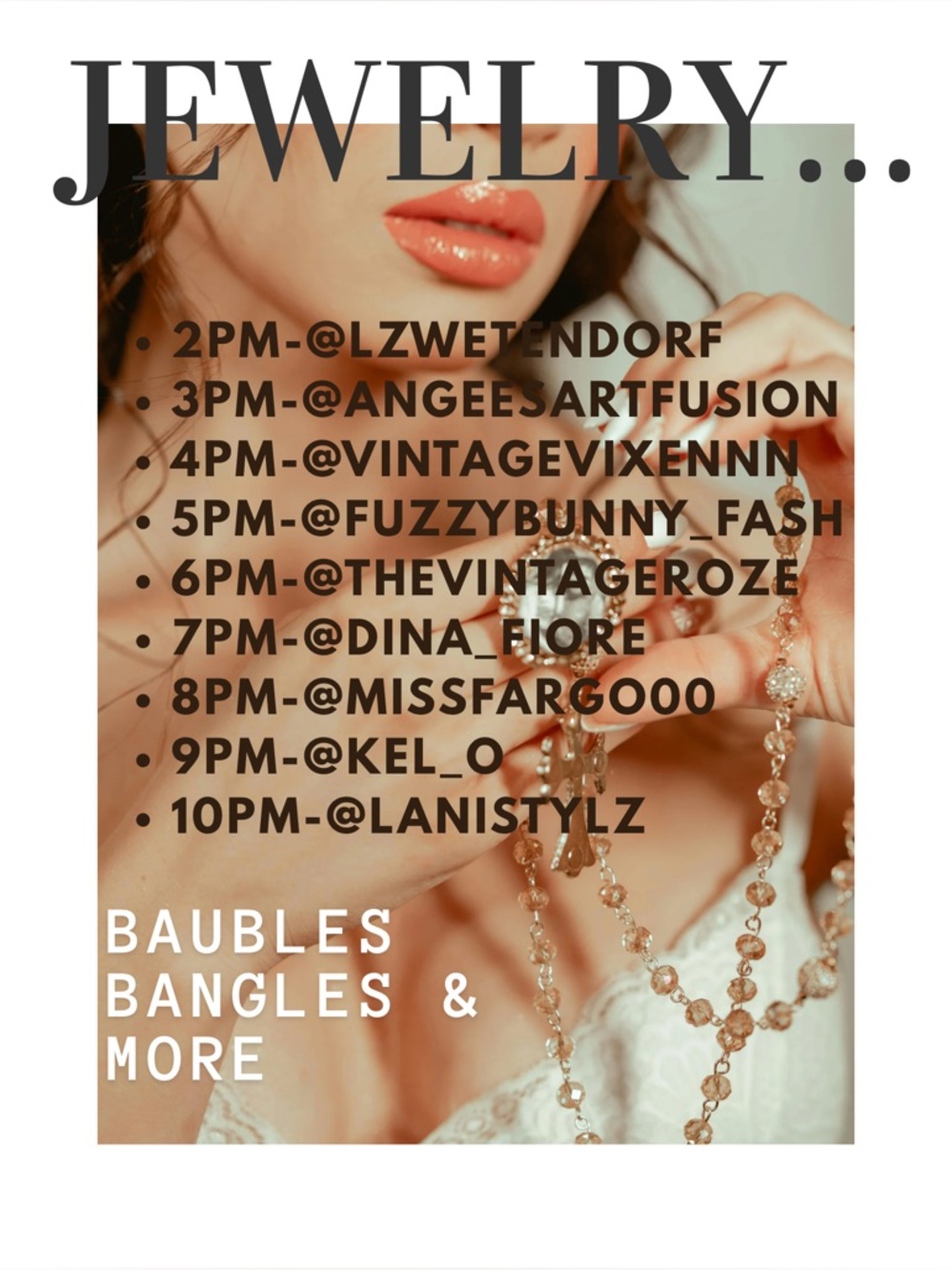 Baubles bangles and more raid train